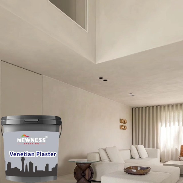 Interior High Adhesion Cement-based Black and White Venetian Plaster