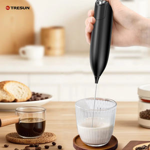 Mousseur à lait électrique portatif 2025 blanc et noir, alimenté par piles, pour café et cuisine - Product Image 5