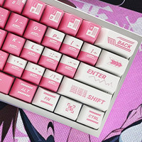 Keycaps Gaming Sublimasi Lima Sisi PBT Valkyrie Berambut Perak Kompatibel 61-63-64-65-67-68 Model Sumbu Magnetik 10