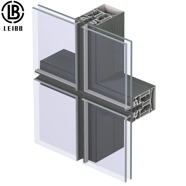 جودة عالية سعر جيد الألومنيوم الإطار الزجاج الستار الجدران لبناء الخارجي