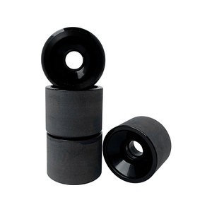 <span class=keywords><strong>Ruedas</strong></span> de <span class=keywords><strong>Longboard</strong></span> de Poliuretano (PU) de 69 x 55 mm, 80% de Rebote, SHR 78A, Doble Rocker, Color Negro, Acabado Pulido, Personalizadas para <span class=keywords><strong>Freeride</strong></span> y Descenso - Product Image 4