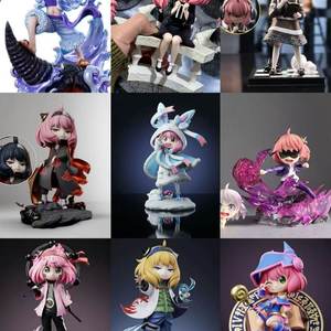 CHXU Spy X Family Anya Forger Cosplay <span class=keywords><strong>Itachi</strong></span> & Minato Anime <span class=keywords><strong>Figure</strong></span> Pokémon, Modellino da Collezione, Ornamento da Scrivania, Regalo - Product Image 4