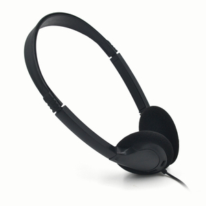 3,5mm negro uno con cable enchufe de auriculares barato/diadema auriculares y aerolíneas auriculares - Product Image 4
