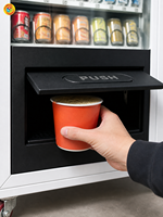 Distributeur automatique de boissons et de snacks, 6 étages, 54 compartiments, refroidissement réglable, clavier de sélection, certifié CE, pour bureau et école