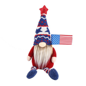 Poupée Rudolph sans visage à longues jambes, semi-fait main, semi-mécanique, en tissu, pour la Fête de l'Indépendance américaine <span class=keywords><strong>2021</strong></span>, cadeau pour la Journée Nationale Américaine - Product Image 3