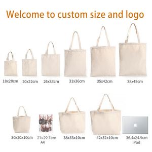Customized Eco Friendly Heavy Duty Promotional Tote Bags Custom Printed Logo Plain Sublimation Blanks White Polyester <b>Canvas</b> - Product Image 4