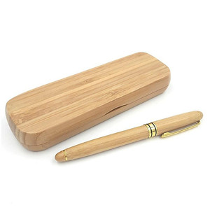 Bolígrafo de madera de bambú con luz láser para regalo, estuche de madera para bolígrafo - Product Image 6