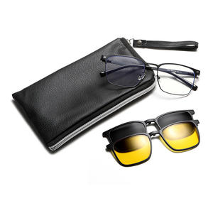 Lunettes de soleil magnétiques Greyjack, monture en acier inoxydable, verres polarisés pour vision nocturne, pour hommes, lunettes de vue professionnelles - Product Image 3