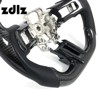 Volant en fibre de carbone avec écran LED pour Ford Mustang GT 2016 2018 2022 2023 Shelby