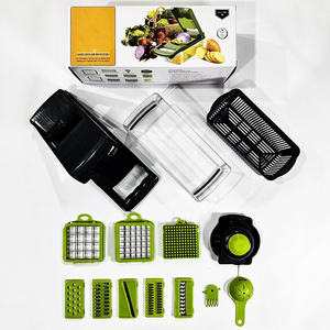 Cortador de verduras de plástico multifuncional 15 en 1, cortador de verduras de cocina Manual, rallador, picador de cebolla - Product Image 2