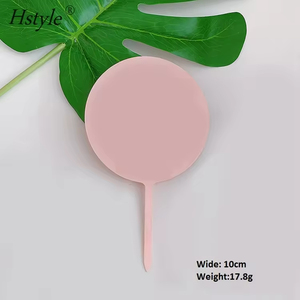 Hstyle อุปกรณ์แต่งหน้าเค้กอะคริลิคทรงหกเหลี่ยมใส PQA045แบบ DIY สำหรับตกแต่งงานแต่งงานวันเกิด - Product Image 6