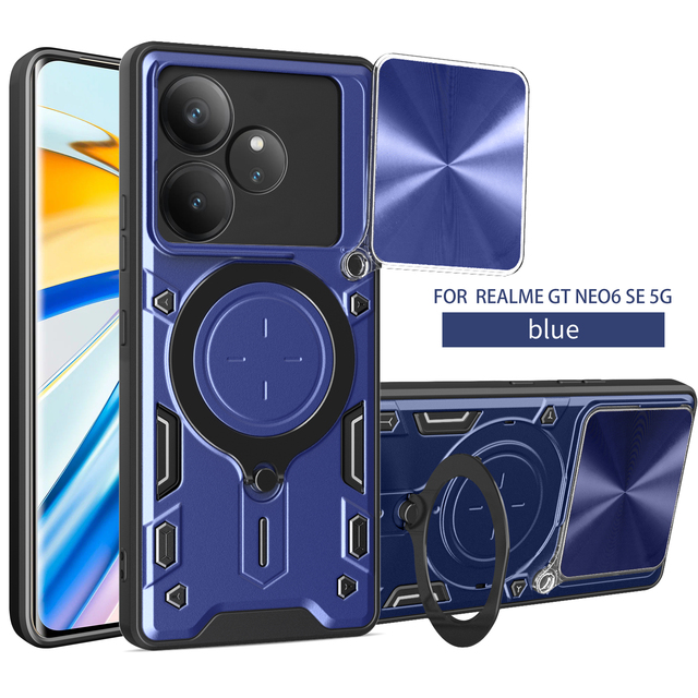 Push Window Sliding Camera Lens Protect Cover Anti Slip Hybrid Phone Case for OPPO Realme C71 4G Cell Phone Cover