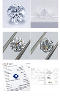 Ventas de fábrica 0,3-5 quilates VS VVS Excelentes diamantes blancos Corte redondo Diamante suelto Diamante cultivado en laboratorio