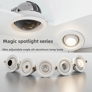 Spot encastré LED 10W à découpe de 75 mm, CRI élevé 98Ra, orientable - Product Image 1