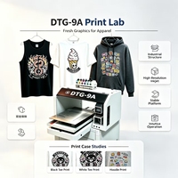 Imprimante textile directe DTG avec circulation d'encre blanche pour t-shirts de couleur foncée et claire