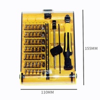 Kit d'outils magnétique isolé 45-en-1 pour réparation de téléphones portables et d'ordinateurs, télécommunications et montres, jeu de tournevis multi-usages