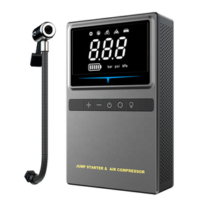 Démarreur de <span class=keywords><strong>batterie</strong></span> portable avec compresseur d'air 150 PSI, booster de <span class=keywords><strong>batterie</strong></span> 12 V 4000 A 20000 mAh avec <span class=keywords><strong>pinces</strong></span> de sécurité - Product Image 2