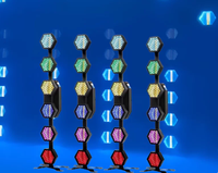 Barre lumineuse rétro à 6 LED, lumière de studio pour diffusion en direct, éclairage de scène, matrice de marquee, luminaire d'effet pour l'entretenissement, blanc chaud COB DMX512 IP33