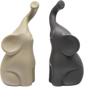 Escultura <span class=keywords><strong>de</strong></span> Cerámica Moderna Personalizada - Figura Decorativa en Conjunto - Adorable Figura Decorativa <span class=keywords><strong>de</strong></span> Elefante - Product Image 1