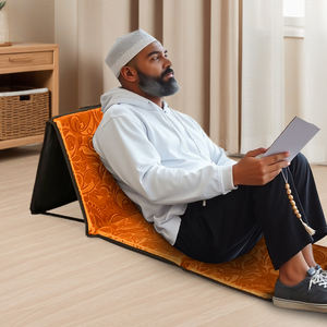 Tapis de prière de voyage de poche pliable islamique portable de broderie douce orthopédique avec nom personnalisé - Product Image 5
