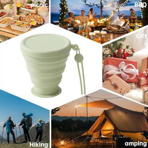 Tasse en silicone pliable portable, résistante à la chaleur, avec couvercle anti-fuite, idéale pour le camping, le bureau et les activités de plein air – Offre spéciale - Product Image 6