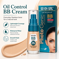 Crème BB mate Seven Girl, fond de teint liquide waterproof, contrôle du sébum, correcteur de imperfections, longue tenue, couvrance totale