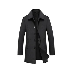 Factory direct Spring and autumn long Casual trench Double sided woolen coat wool overcoat for mens