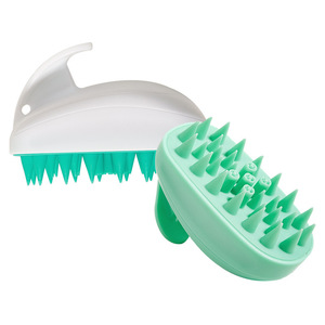 Wanmei Scalp Massage Hair <b>Brush</b> ABS TPR Green Adult Shower <b>Shampoo</b> Cleaner For Home Use - Product Image 1