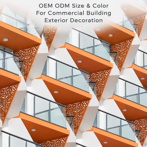 Revestimiento de fachada de aluminio tallado decorativo, panel de revestimiento perforado que crea un efecto de sombra único para la fachada de edificios. - Product Image 1