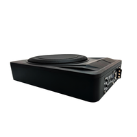 Subwoofer actif monocylindre de 10 pouces à monter sous le siège, 120W, en aluminium, pour voiture, avec apparence personnalisée, vente en gros