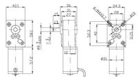 Moteur à engrenages sans fin micro DC personnalisé 6V 12V 18V 24V à faible régime 5RPM 10RPM à couple élevé pour moulin à café