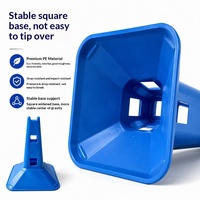 Cône de marquage PE 23 cm, cône d'entraînement de football professionnel, obstacle multifonctionnel, base perforée antidérapante pour l'entraînement physique