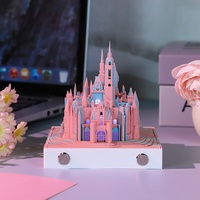 Cadeaux créatifs culturels transfrontaliers, Calendrier en papier découpé Château des rêves, Jouets créatifs tendance, Figurines, Ornements décoratifs 3D