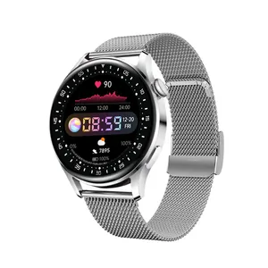 2022 yeni erkekler yuvarlak ekran Metal paslanmaz çelik Smartwatch akıllı saat D3 Pro