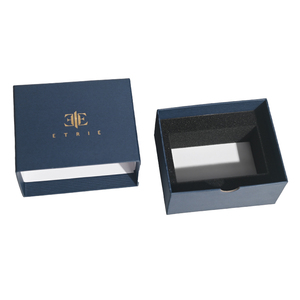 ISO9001 Flexographic Printing Luxury Cufflink Packaging <b>Box</b> Custom Logo Drawer Cardboard <b>Box</b> with Insert for Watch Accessories - Product Image 2