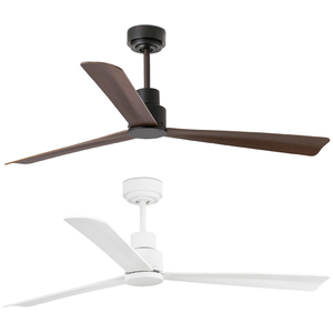 Ventilateur de plafond électrique décoratif moderne Fatasy Wifi Bldc DC Pmsm, moteur puissant, bois, patio, avec télécommande - Product Image 2