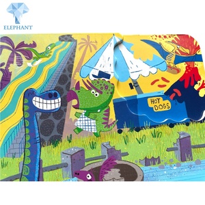 Livre pour enfants et bébés en carton rigide, personnalisable, avec décoration colorée, dessin silencieux, toucher feutre anglais - Product Image 2
