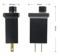 Bande lumineuse LED de Noël, alimentation CC, IP44, 3V-29V/5V, 3W, 6W, 7,5W, 9W, 12W, matériau PC, connexion par prise, décorations d'Halloween