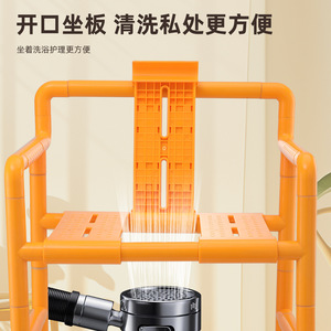 Tabouret de douche Connors H20 en plastique, chaise de sécurité portable pour salle de bain, antidérapante pour personnes âgées et handicapées - Product Image 5