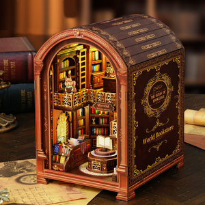 Cayi Lắp Ráp Hiệu Sách Cuốn Sách Nook Kit Booknook Kệ Sách Trang Trí Nội Thất Nhà Búp Bê Trang Trí Phòng Maisons Gỗ Đồ Trang Trí Cho Nhà - Product Image 2