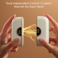 Calentador de Manos Magnético 2 en 1, Banco de Energía de 6000 mAh con Calentamiento Duradero, Calentadores de Manos Eléctricos Portátiles