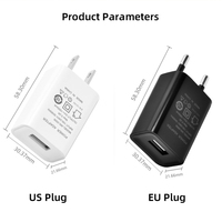 Ce kabel Charger ponsel adaptor daya Eropa, adaptor Charger ponsel 5v 1a 5v 2a