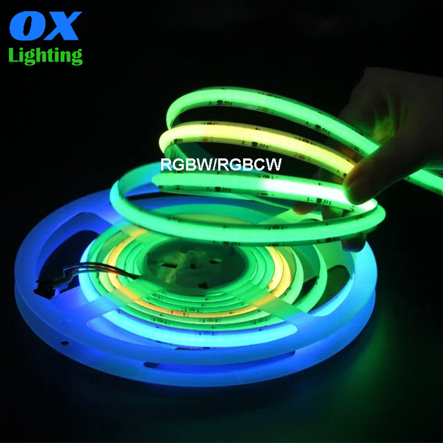 COB RGBWW LED Light Strip 784 LEDs High Flexible 10mm DC24V SK6812 SPI WS2814 Addressable Dream Color FCOB COB Led Strip Lights