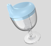 Gobelet d'apprentissage pour bébé en PP de 150 ml avec bec de canard pour l'alimentation