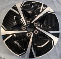 Nuevas llantas de alto rendimiento de aleación de aluminio de cinco radios de 17 pulgadas 5x114.3 ET45mm, fabricadas con tecnología Flow Formed, para BYD Seal 06 ATTO 3 - Acabado Negro 3