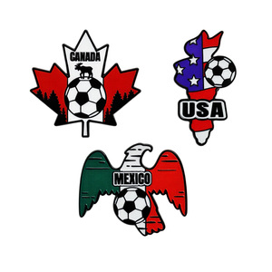 Broche Conmemorativo de la Copa CONCACAF 2026, Accesorios de Decoración para Mochilas, Pequeños Regalos, Insignia Metálica - Product Image 5