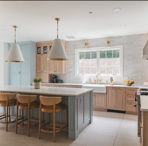 CBMMart 2025 Vente en gros de villas de luxe Armoires de cuisine modulaires en bois en forme de L Armoire de rangement d'usine Foshan - Product Image 1