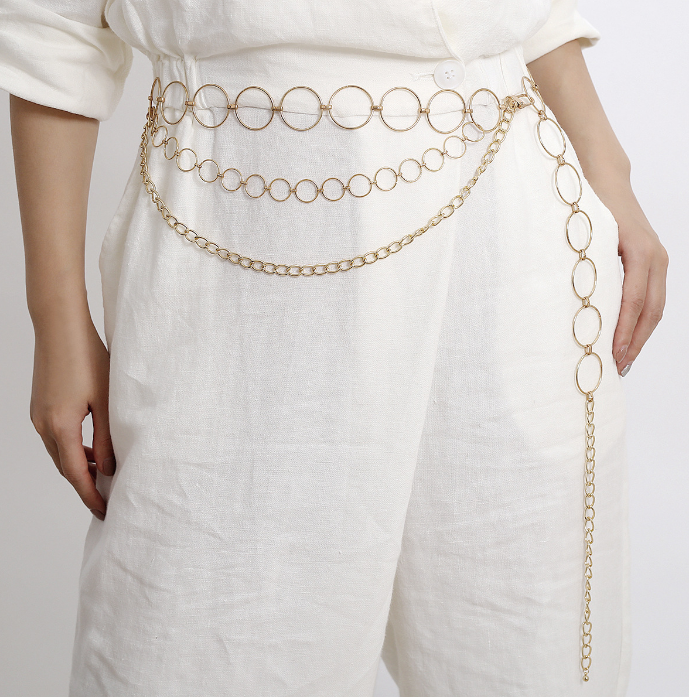 XG1136 2020 женская новая простая цепочка с кисточкой для тела коммерческое кольцо геометрическое u-образное темпераментное поясное кольцо