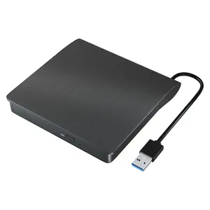 Ultra-thin External CD DVD Drive, USB 3.0 Portable CD DVD +/-RW Optical Drive, DVD/CD ROM Rewriter Burner for Laptop PC Windows
