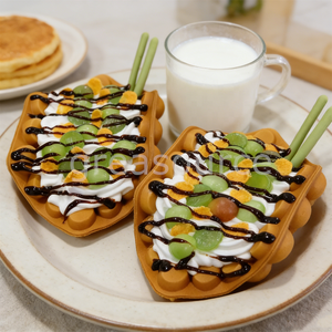 Huevos de Plástico Artificiales, Comida Falsa Ecológica con Patrón de Corazón, Accesorios para Exhibición en Cafeterías, Decoración del Hogar y Adornos para Fiestas - Product Image 6